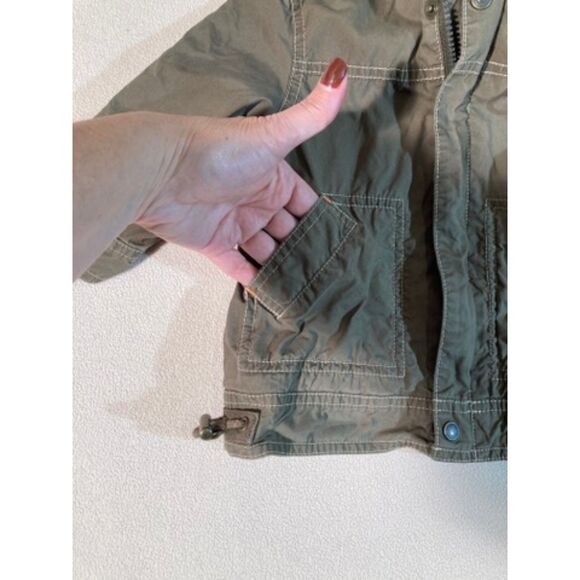 Janie and Jack Jacket‎ Boy's 6-12 month Khaki Hooded Windbreaker - Picture 5 of 9